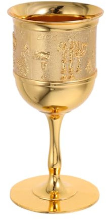 Hemobllo Copa De Vino Retro Con Intrincado Copa De Cáliz Para Licor y Celebraciones Festivas