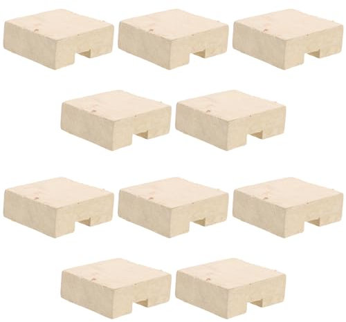 Toyvian 10 Piezas Accesorios De Corcho Cóncavo Cuña De Fijación Para Mango De Cuña De Reparación Para Azada Para Herramientas De Jardín Para Azada Para Accesorios