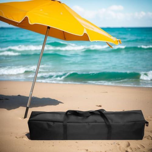 Mbrella Sac de rangement pour parasol d'extérieur Housse de protection Sac à bandoulière pour plage, jardin, terrasse 130 x 20 cm