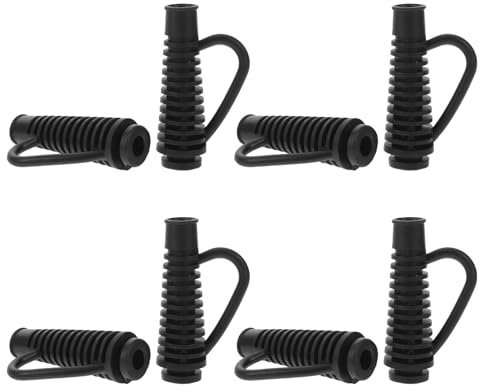 SHERCHPRY Cavo Resistente Protezione in e Gomma Flessibile Asciugacapelli 8 Nero Pezzi, Salvaspina Leggero per Uso Domestico e Styling Movimento