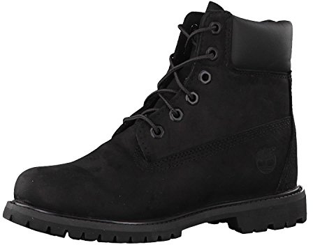 Timberland 6 in Premium Waterproof (Wide Fit) - Stivali Classici Donna, Nero (Black Waterbuck), 40 EU