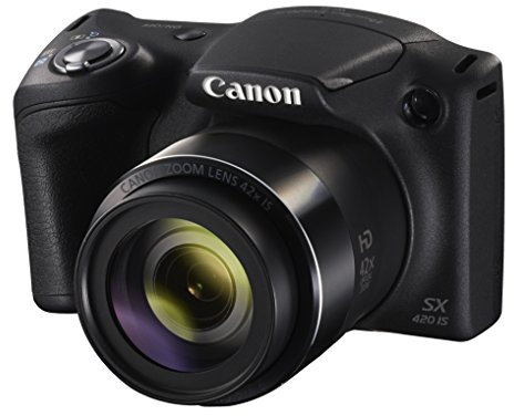 Canon PowerShot SX420 IS Fotocamera Bridge Digitale, 20 Megapixel, Nero/Antracite
