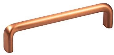 Gedotec Design Bügelgriff Vintage 192 mm Möbelgriff Messing Kupfer rustikal - H10302 | Schubladengriff Küche im Landhausstil | Bogengriff Antik gebürstet | 1 Stück - Küchengriff für Möbel & Kommoden