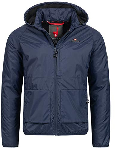 Höhenhorn Skibbo Herrjacka, windbreaker fritidsjacka, fodrad övergångsjacka, Mörkblå, XL