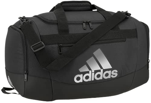 adidas Borsone unisex Defender 4 piccolo, nero/argento metallizzato, taglia unica, borsone Defender 4 piccolo