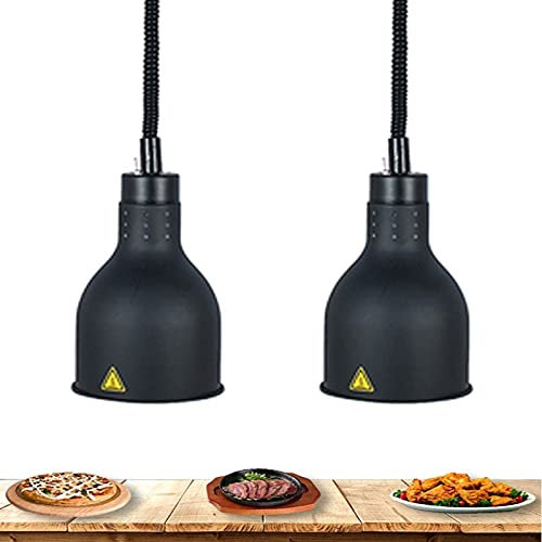 DBZDM Lampada per Scaldavivande Commerciale, Scaldavivande a Buffet da Cucina in Acciaio Inossidabile, Lampada per Riscaldamento Alimentare, Scaldavivande Lampadine