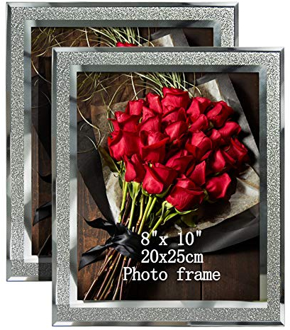 PETAFLOP Photo Frames 8x10 Glass for Office Table Family Decorations, Set of 2