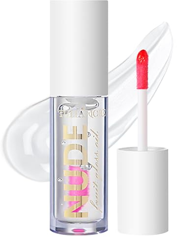 LOPHE Lip Oil, Lip Gloss Transparente con Efecto Volumen y Hidratante, Lip Glow Oil con Acabado Brillante, Brillos de Labios para Brillante Hidratante, Elimina Arrugas y Cuidado Labial