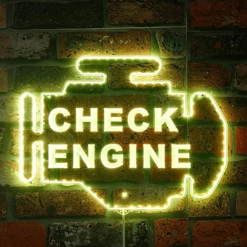 ADVPRO Engine Check Garage Auto Reparatur RGB Dynamic Glam LED-Schild – Schnitt-zu-Kantenform – intelligente 3D-Wanddekoration – mehrfarbige dynamische Beleuchtung st06s86-fnd-i0083-c