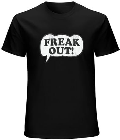 CBLDF Fr&Ank Zap&Pa T Shirt - Freak out Speech Bubble 100% Captain Beefheart Black XXL