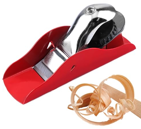 Mini pialla a mano per falegnameria, piccola piallatrice in legno compatto leggero regolabile manualmente, strumento pratico per artigianato, taglio, fabbricazione di modelli e scultura in legno, 135