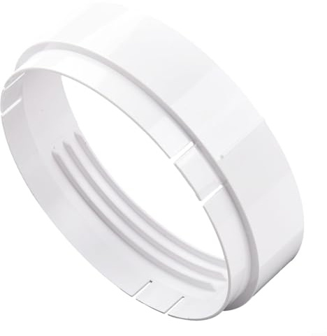 Drhomeam Klimaanlage Adapter Kupplung Adapter Abluftschlauch Anschluss 15 cm A/C Einheit Rohrverbinder für Klimaanlage Auspuffanschluss (Weiß, 1 Stück)