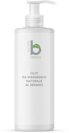 Olio Massaggio Rilassante Proprietà Nutrienti e Antiossidanti 500 ML | Base di Sesamo e Vitamina E Biologico e Made in Italy