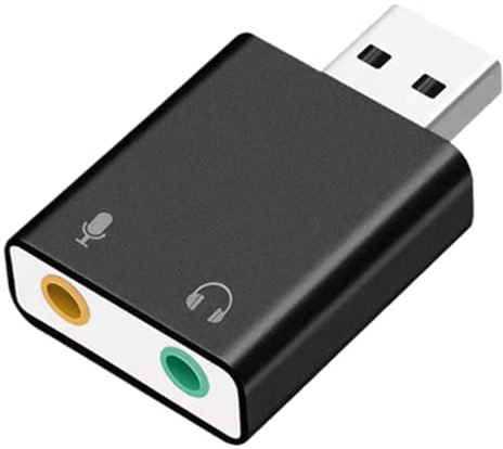 USB-ljudkort för PC, externa ljudkort USB 3,5 mm Audio Stereo Adapter