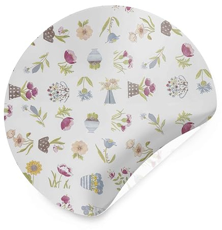 Maqa Carta per Confezionare Uova di Pasqua e Colombe - Confezione da 10 Pezzi - Diametro 98 cm - Plastica Riciclabile 100% - Confezione Regalo Elegante per Dolci Pasquali - Made in Italy (Botanic)