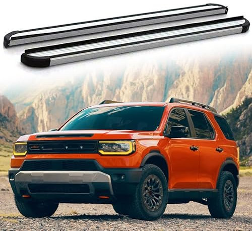 Lot de 2 pédales fixes pour marchepied latéral avec barre Nerf pour Honda Passport 2026.