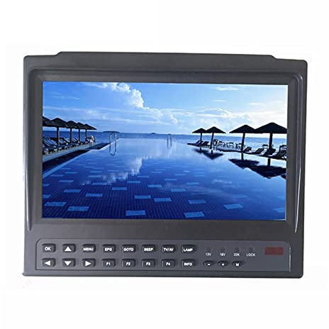 Sat Finder, 7 pollici Portatile Widescreen Satellite Finder Supporto DVB-S/S2 MPEG-4 Satellite Finder for Segnale HD Supporto AHD TVI CVI fotocamera,per l'impostazione della parabola satellitare