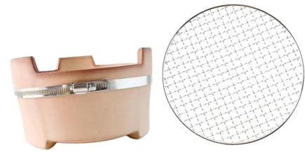VANZACK Holzkohlegrill Outdoor-grill Campingzubehör Grillwerkzeug Grillzubehör Mit Grillnetz Kompaktes Design Einfach Tragbar Für Camping Wandern Picknicks Partys Brennstoff Einfüllen Losg