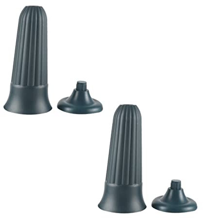 2 Pcs Vase Conique Funéraire en Plastique Vert pour Cimetière Halloween