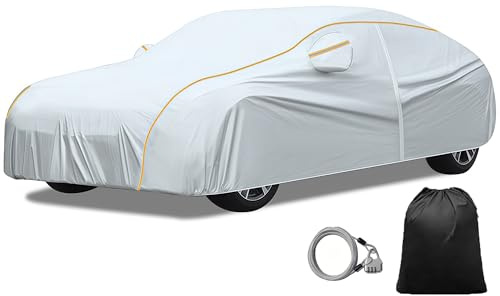Waterproof Car Cover Custom Fit for MINI Classic Rover Mini Mark VI 2-door Sedan 1990-1996 丨Winter Car Cover All-weather Protection Indoor and Outdoor Breathable Dustproof