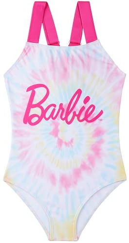 Barbie | Disney Stitch Girls Swimming Costume 5-14 Yrs, One Piece Swimsuit, Adjustable Strap Bathing Suit, Beach Swimwear