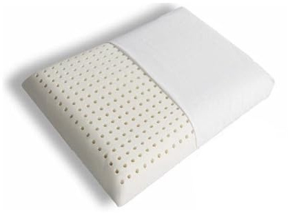 Cuscino in lattice biologico per chi dorme di lato e schiena, allevia il dolore al collo e alle spalle, misura matrimoniale