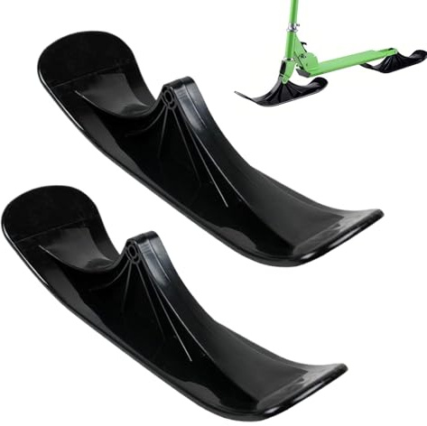 Qiaonan Kit de Conversion de Trottinette à Neige, 1 Paire de Patins de Rechange pour Trottinette et Luge de Neige, Accessoire de Ski et de Skateboard, Accessoires de Conversion pour Sable, Route de
