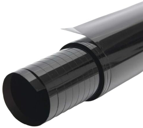YZWHKJ Film Vinyle Voiture Imperméable 300cm x 50cm Noir Voiture fenêtre Feuilles Teinte Film Rouleau Auto Maison Verre été Solaire UV Protecteur Autocollant Films(50)