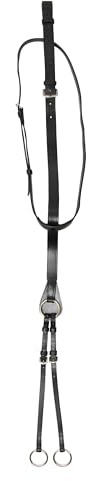 Imperial Riding Martingal IRH Core Martingale de Course en Cuir avec Fourche réglable Noir