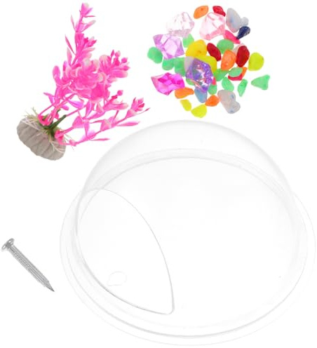 Homoyoyo Wall Mounted Fish Tank Acrylic Aquarium Hanging Home Decor for Living Office Water Plants Style