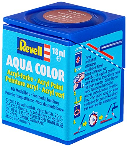 Revell 36331 Aqua-Farbe Purpur-Rot (seidenmatt) Farbcode: 331 RAL-Farbcode: 3004 Dose 18ml (1er Pack)