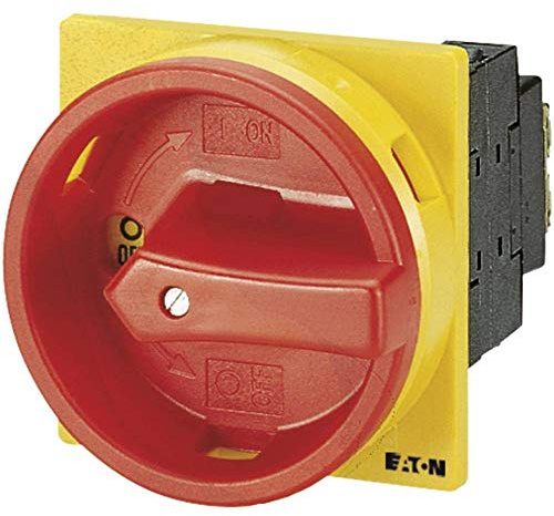 Eaton 038873 Hauptschalter, 3-polig, 20 A, not-aus-Funktion, 90 Grad, abschließbar in 0-Stellung, Einbau