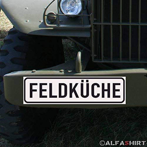 Magnetschild Feldküche Gulaschkonone Feldkoch Koch für KFZ Fahrzeuge #A179