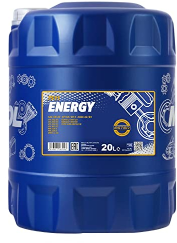 Mannol 20 Litre Energy 5W-30 Engine Oil 7511 API SN/CH-4 ACEA A3/B4 Universal Synthetic Ester Technology