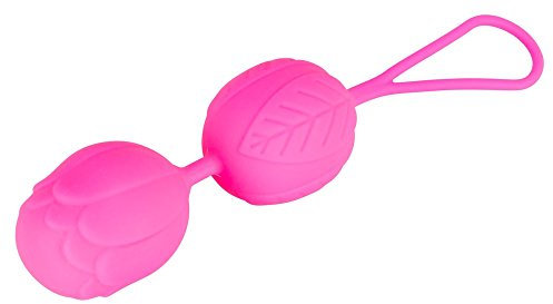 ORION Liebeskugeln - intensive Loveballs mit Rückholschleife, florales Design und innen rotierende Kugelgewichte, pink