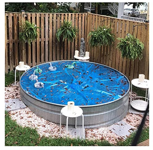 ZXXL Spa and Hot Tub Bubble Cover, Round Solar Pool Cover, Blue Swimming Pool Cover for Frame Pools and Inflatable Pool, 6ft/8ft/10ft/12ft/15ft (Size : Diameter 1m/3.3ft)