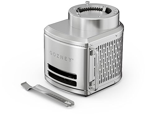 ROCCBOX Bruciatore a legna 2.0 – Bruciatore a legna staccabile per Roccbox – Interruttore tra legna o gas, 197 x 224 x 216 mm
