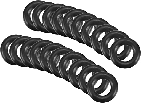 QUARKZMAN Nitrile Gomma O-Ring 6mm x 3mm x 1,5mm Guarnizioni di Tenuta Anelli Rubinetti Rotondo Guarnizione Rondella per Rubinetto Idraulica Riparazione Sigillatura Connessione, 20 Pezzi