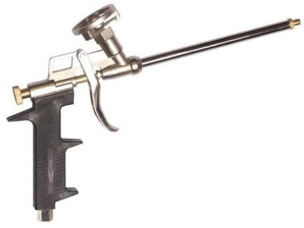 Bond It PU Expanding Foam Gun Grade Applicator Application Chrome - 1 Meter Black PTFE Coated Brass Gun Body and Adapter