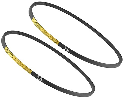 Kozelo 2pcs A-42 Drive V-Belt - [42-inch Inside Circumference] A-Section Rubber Drive Belt Wrapped for Transmission Use