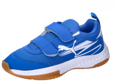 PUMA Unisex Youth VARION II V JR Indoor Court Shoe, PUMA Team Royal-PUMA White-Gum, 29 EU