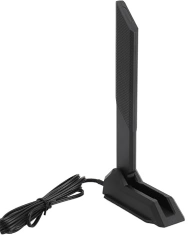 Diyeeni Triple Band WiFi Antenna, 2.4GHz 5GHz 6GHz 12dBi WiFi Antenna with SMA Connector, 4.6ft Extension Cable, for PC Desktop Computer WiFi Router Wireless Network Card