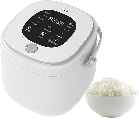 Cuiseur à riz intelligent multifonctionnel 12 V/24 V, mini cuiseur à riz électrique 2L avec pot antiadhésif amovible, rendez-vous chronométré et ébullition rapide de l'eau