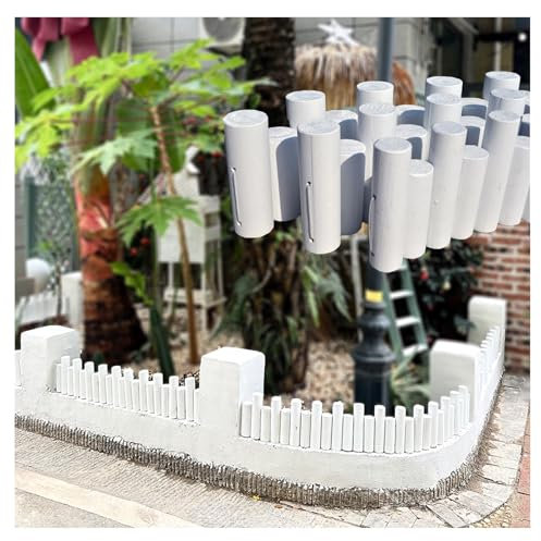 Recinzione bassa in legno for giardino esterno, recinzione antipioggia di alta qualità, flessibile e regolabile, materiali naturali, Colore di lunga durata(Color:B,Size:L90*H25-30cm/L35*10-12in)