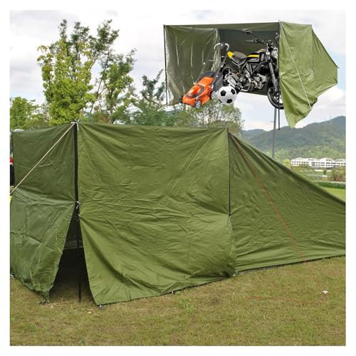 YSMSMZJK Zeltgarage mit Abnehmbarem Schattentuch Fahrradzelt Geeignet für Camping und Radfahren Faltgarage Fahrrad Gartenhütte