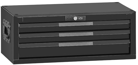 Teng Tools 26 Inch Wide 3 Drawer PRO35 Heavy Duty Black Middle Box - TSM26B3