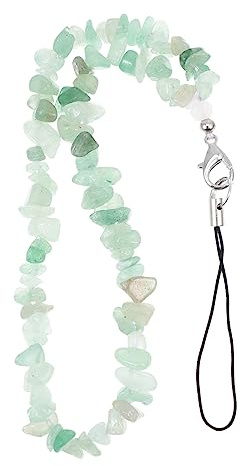SKISUNO Crystal Phone Lanyard Digital Camera Charm Pone Trendy Decor Mobile Phone Holder Key Chain Charm Strap Beaded Gem Ropes Lollipop Chain Strap Kit Green