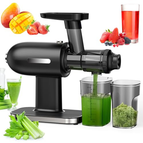 Macchine per spremiagrumi in masticazione Automatica, produttori di pressioni a Freddo Bassa spremiagrumi con Filtro in Acciaio Inossidabile, per la Carota di Frutta e Verdura Intera