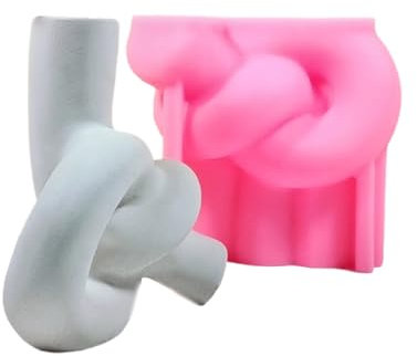 Molde de silicona flexible para jarrones de flores para crear jarrones artísticos de estilos nórdicos únicos y decoraciones individuales para el hogar