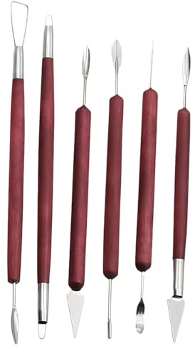 6Pcs Sculpting Tools, Double Ended Stainless Steel Clay Tools | Clay Sculpting Carving DIY Tools, for Art Crafts DIY Pottery Sculpture